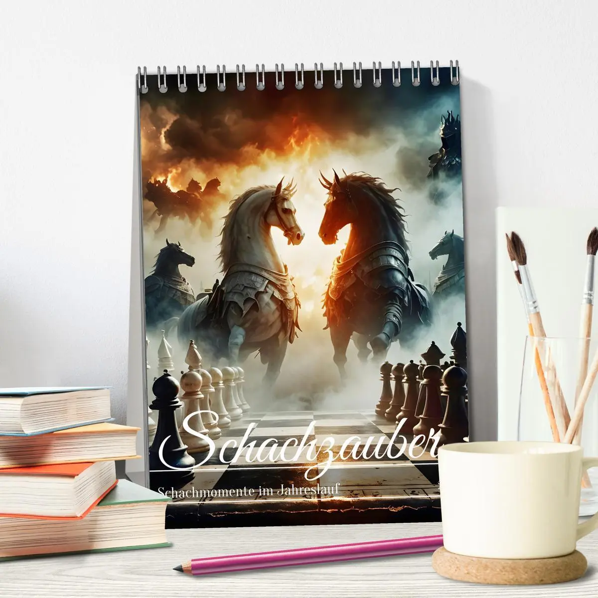 Bild: 9783516253955 | Schachzauber (Tischkalender 2026 DIN A5 hoch), CALVENDO Monatskalender