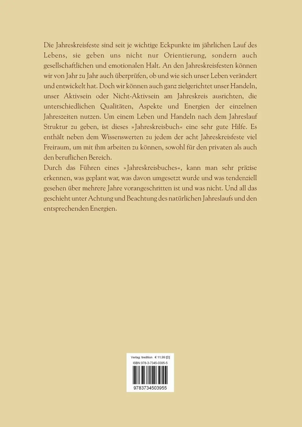 Rückseite: 9783734503955 | Jahreskreisbuch 2016 | Norbert Paul | Taschenbuch | 76 S. | Deutsch