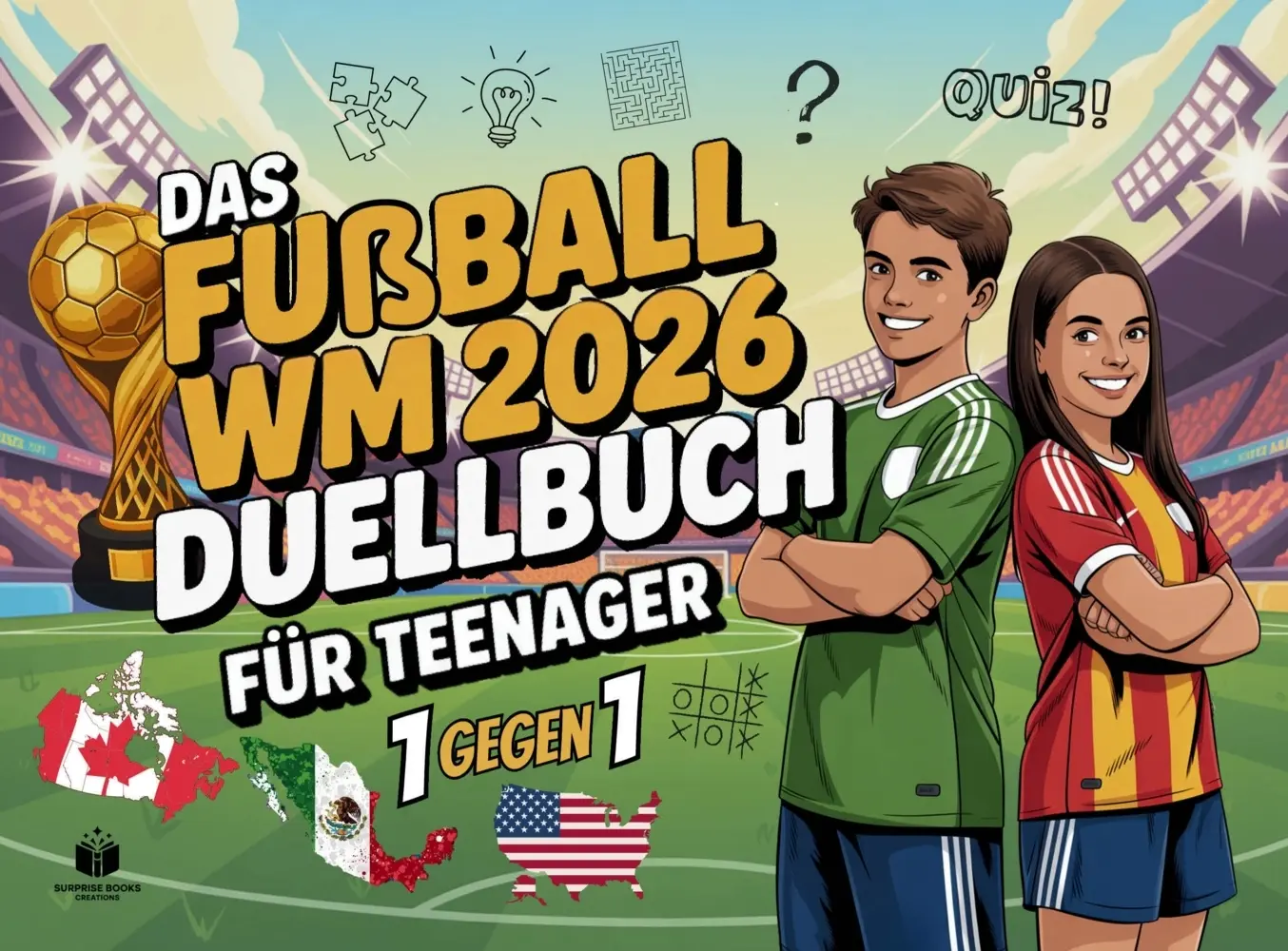 Cover: 9789403863955 | Das Duell-Buch für Teenager: Fußball WM 2026 Edition 48 spannende 1...