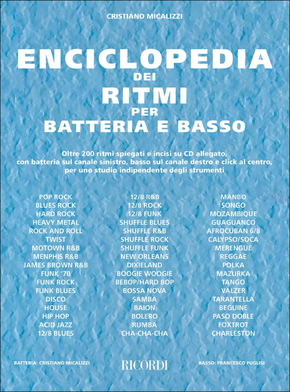 Cover: 9790215103955 | Enciclopedia Dei Ritmi | Per Batteria E Basso | Cristiano Micalizzi