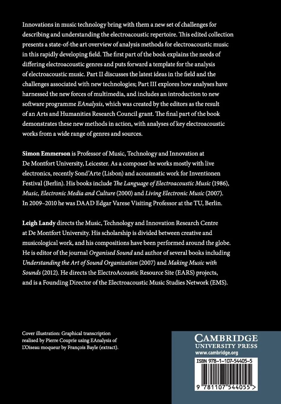 Rückseite: 9781107544055 | Expanding the Horizon of Electroacoustic Music Analysis | Taschenbuch