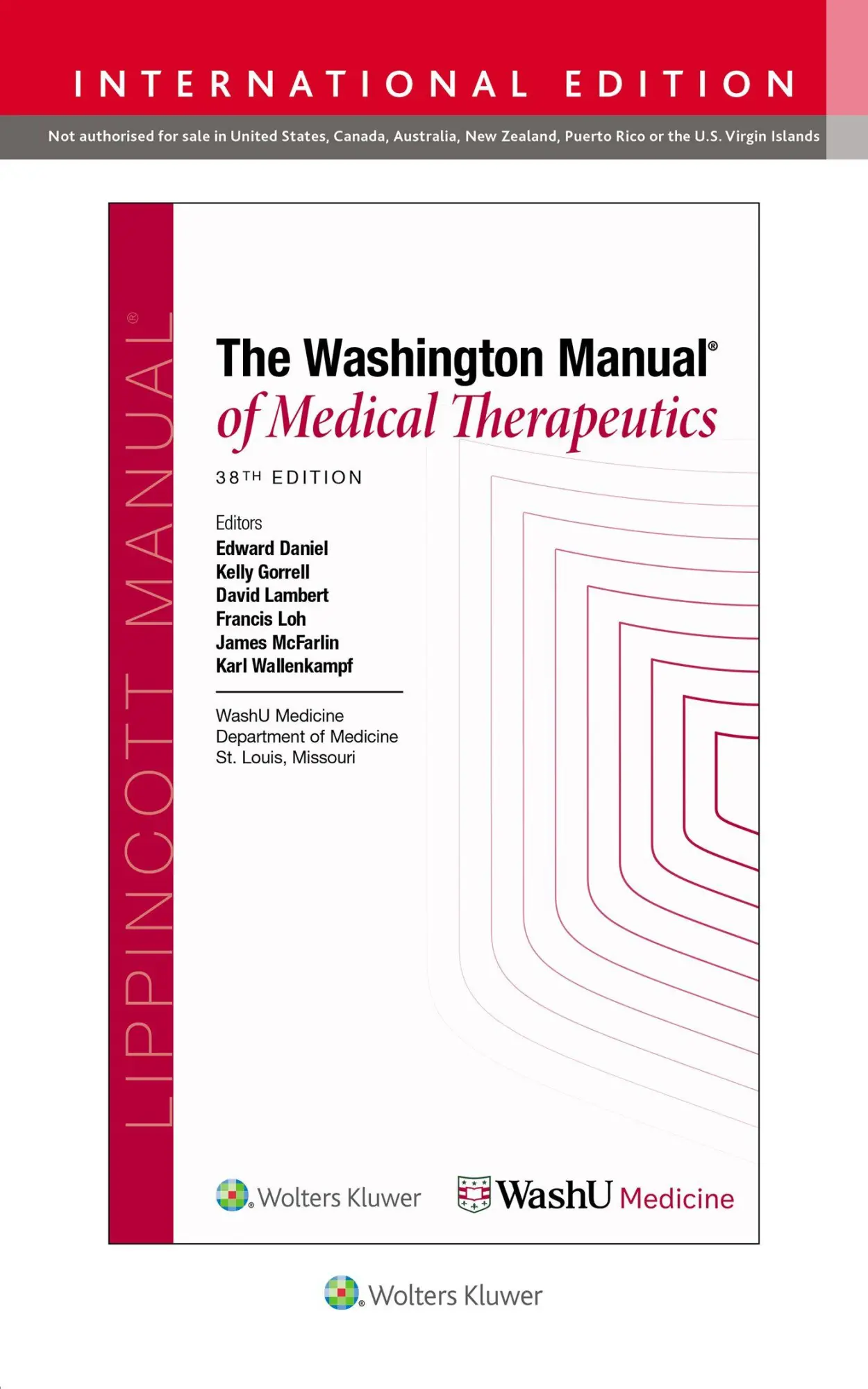Cover: 9781975264055 | Washington Manual of Medical Therapeutics | Washington University
