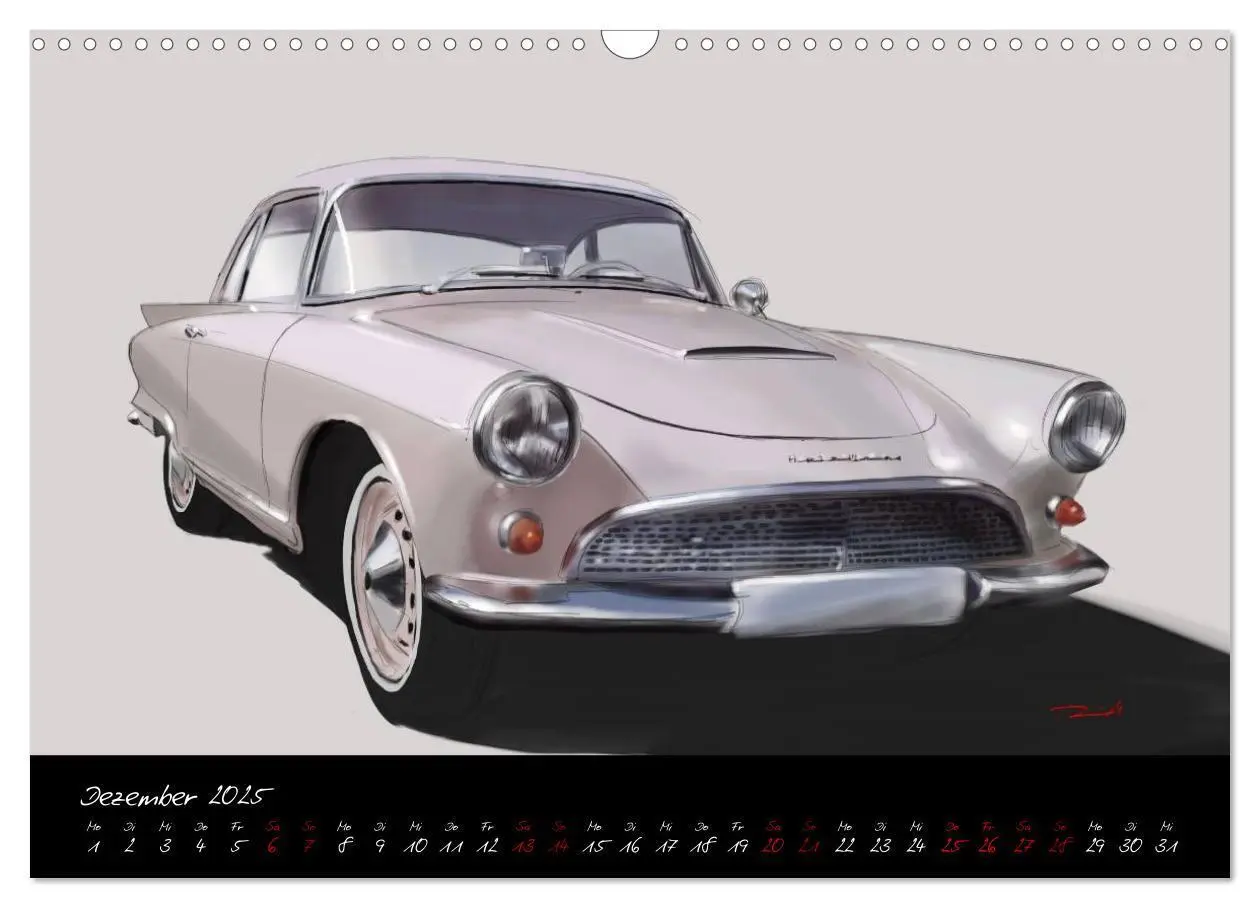 Bild: 9783435104055 | Sportwagen Klassiker Kunst (Wandkalender 2025 DIN A3 quer),...