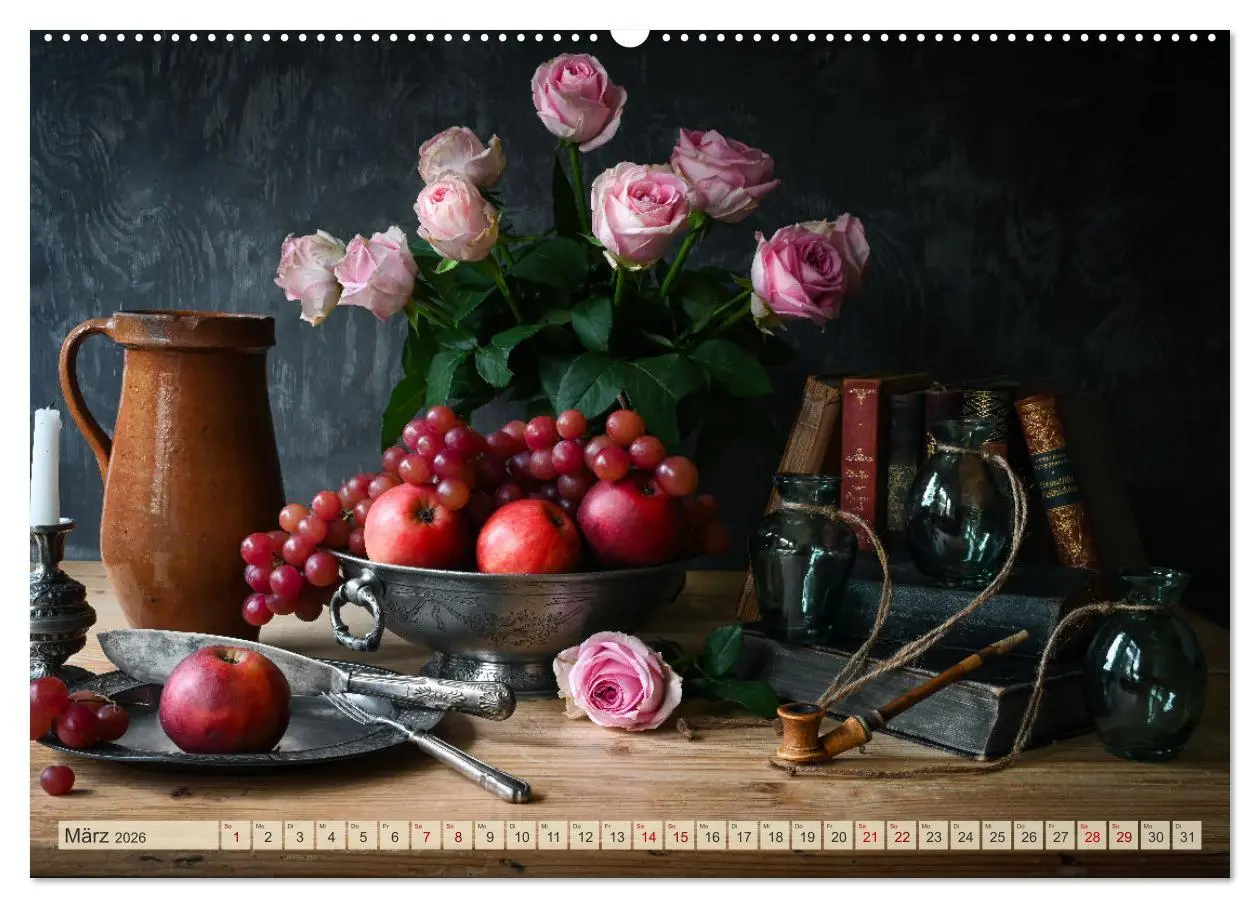 Bild: 9783457364055 | Stillleben Alte Meister (Wandkalender 2026 DIN A2 quer), CALVENDO...