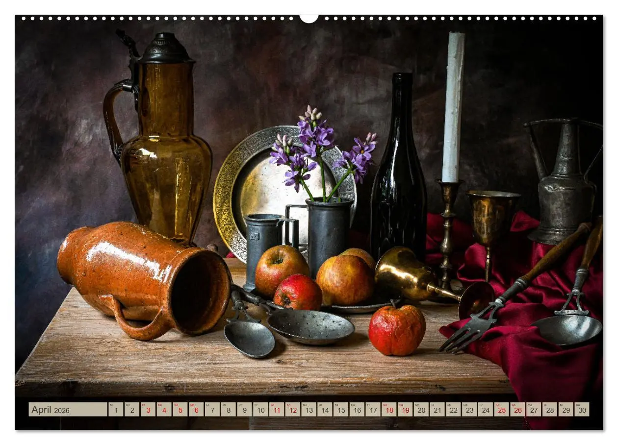 Bild: 9783457364055 | Stillleben Alte Meister (Wandkalender 2026 DIN A2 quer), CALVENDO...