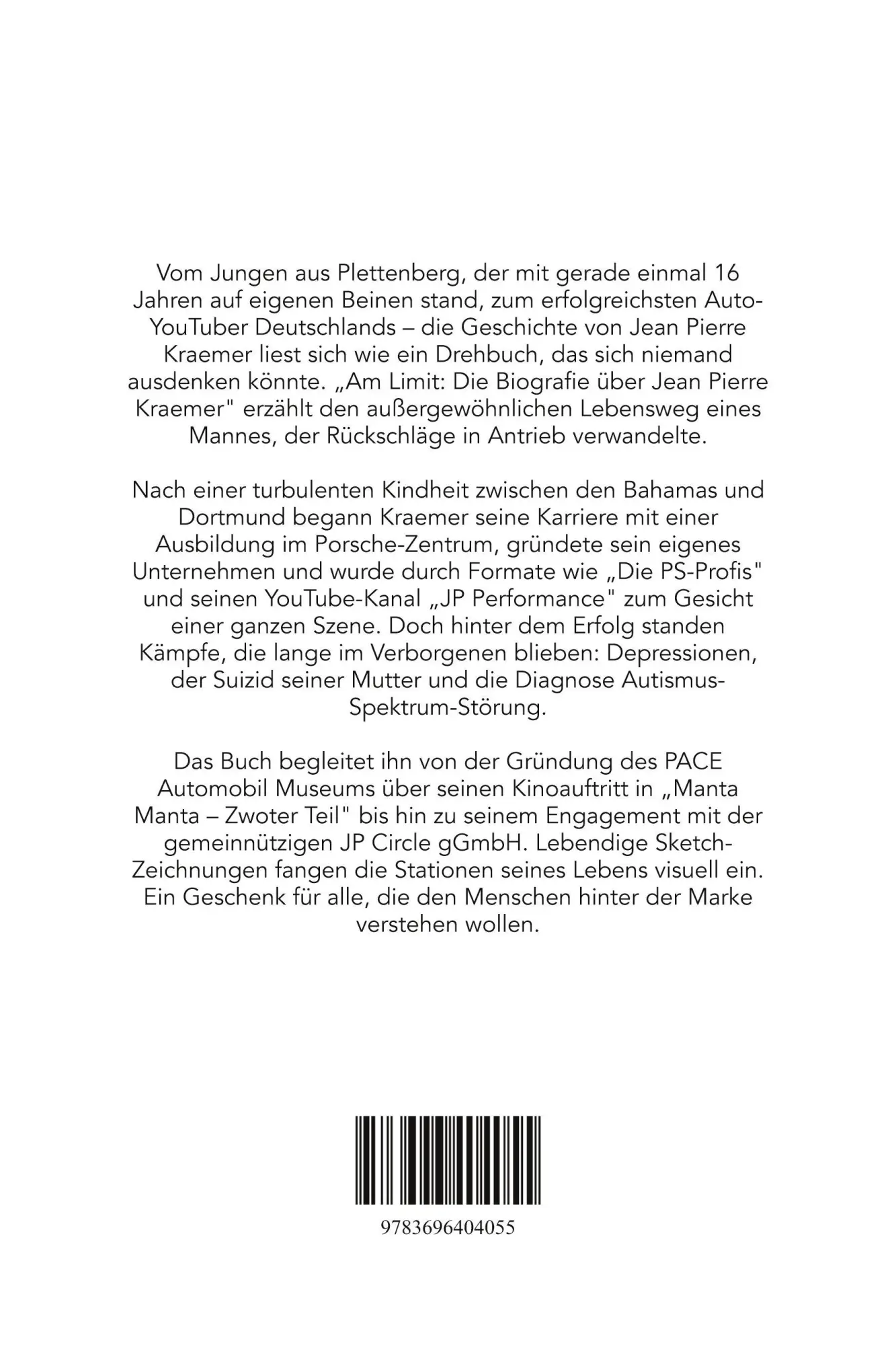 Rückseite: 9783696404055 | Die Biografie über Jean Pierre Kraemer | Am Limit | Laura Hartmann