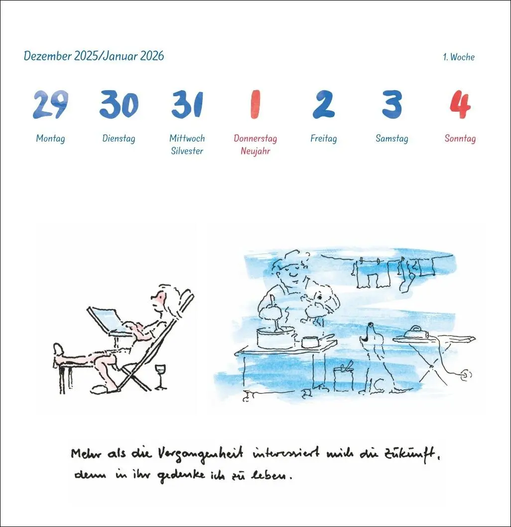 Bild: 9783756414055 | Helme Heine: Philosophisches Premium-Postkartenkalender 2026 | Heine