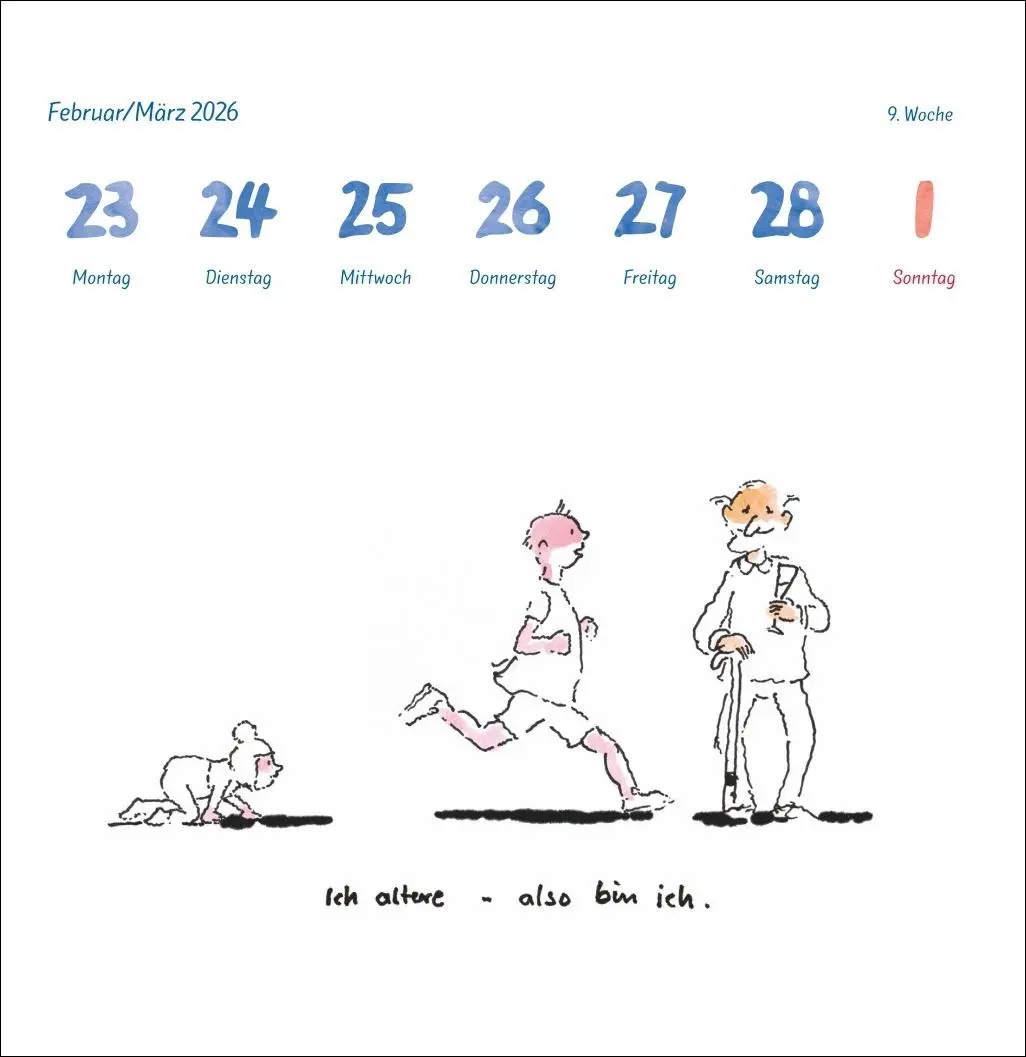Bild: 9783756414055 | Helme Heine: Philosophisches Premium-Postkartenkalender 2026 | Heine