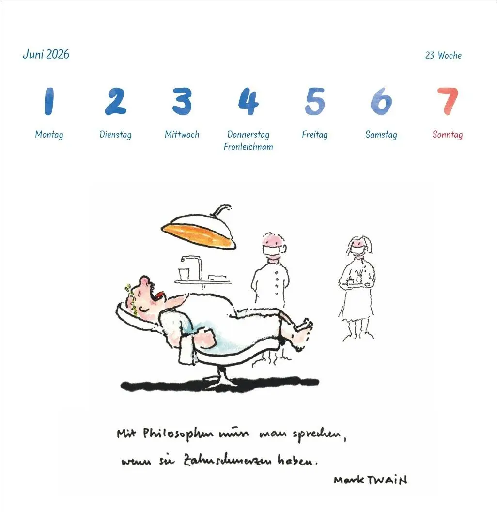 Bild: 9783756414055 | Helme Heine: Philosophisches Premium-Postkartenkalender 2026 | Heine