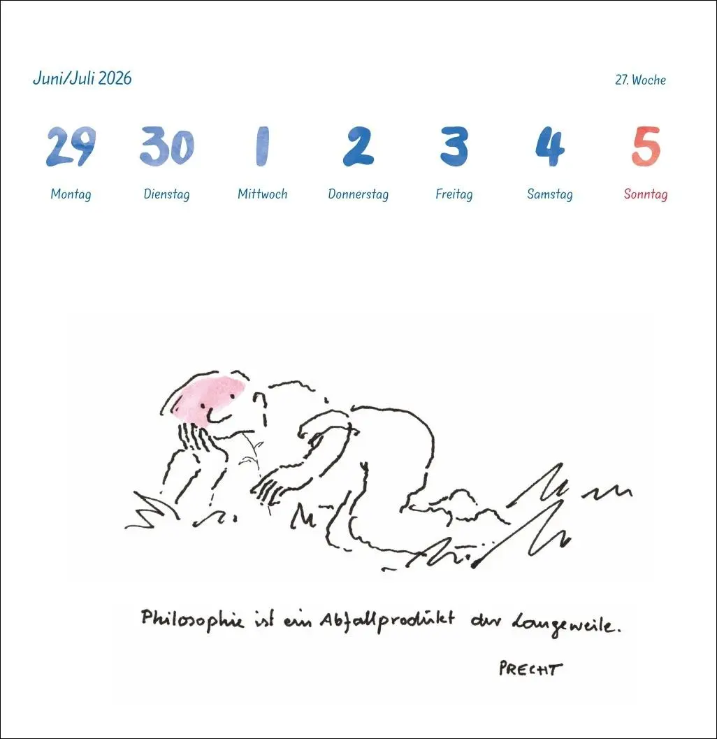 Bild: 9783756414055 | Helme Heine: Philosophisches Premium-Postkartenkalender 2026 | Heine