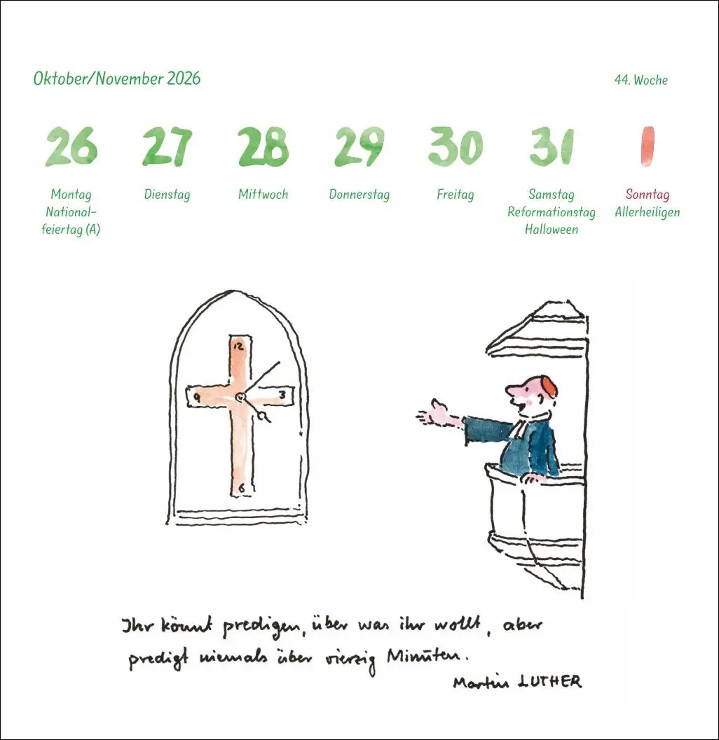 Bild: 9783756414055 | Helme Heine: Philosophisches Premium-Postkartenkalender 2026 | Heine