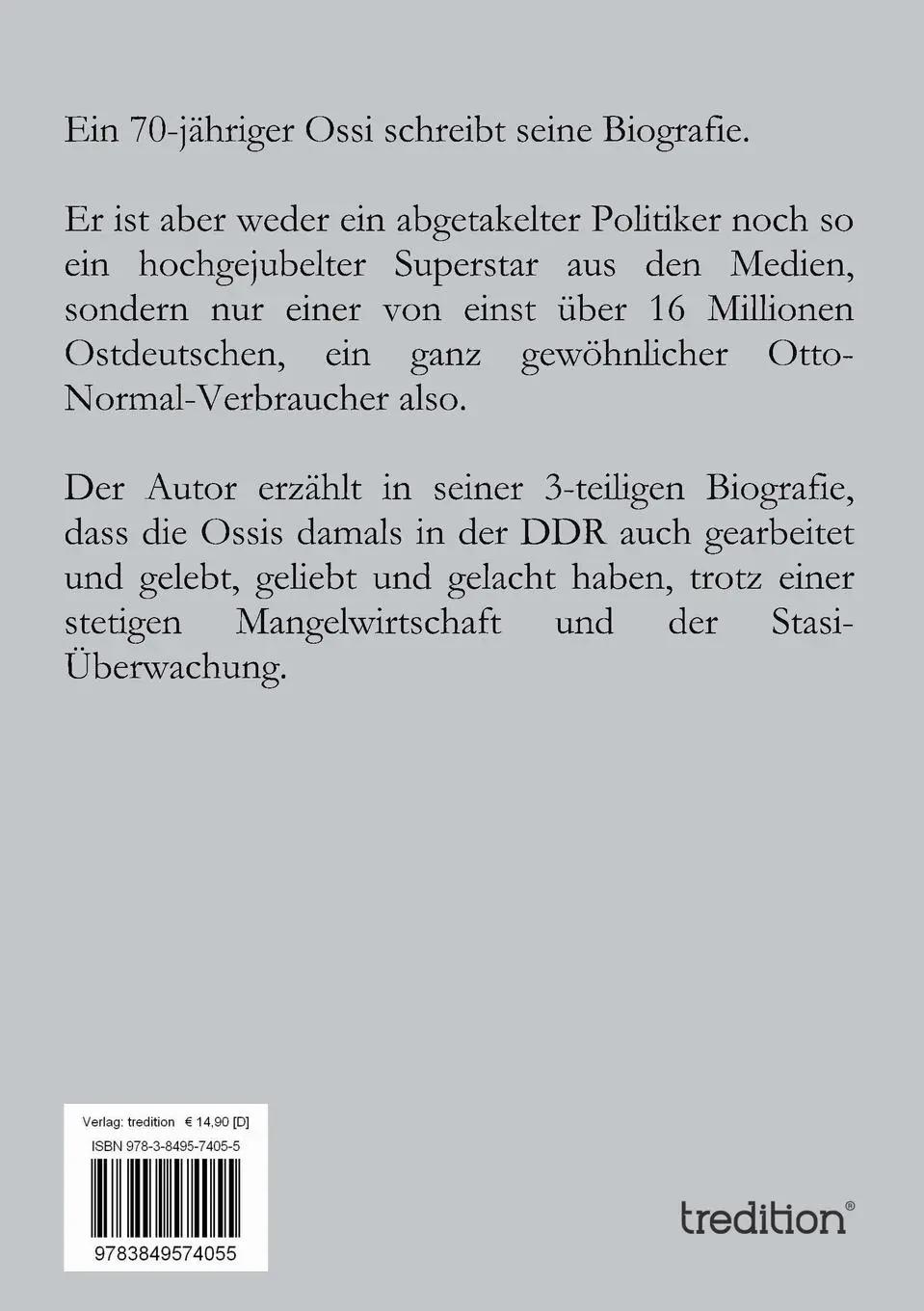 Rückseite: 9783849574055 | Ich ... und warum ich den Westen nicht leiden mochte | Heinrich | Buch