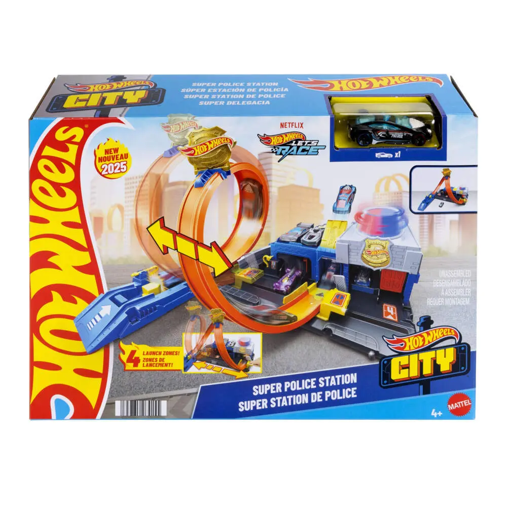 Cover: 194735264155 | Hot Wheels City Super Polizeistation | Fensterkarton | JBM71 | Deutsch