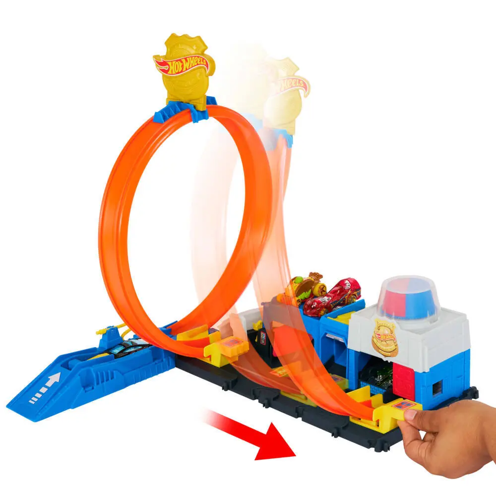 Bild: 194735264155 | Hot Wheels City Super Polizeistation | Fensterkarton | JBM71 | Deutsch