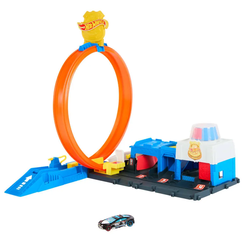 Bild: 194735264155 | Hot Wheels City Super Polizeistation | Fensterkarton | JBM71 | Deutsch