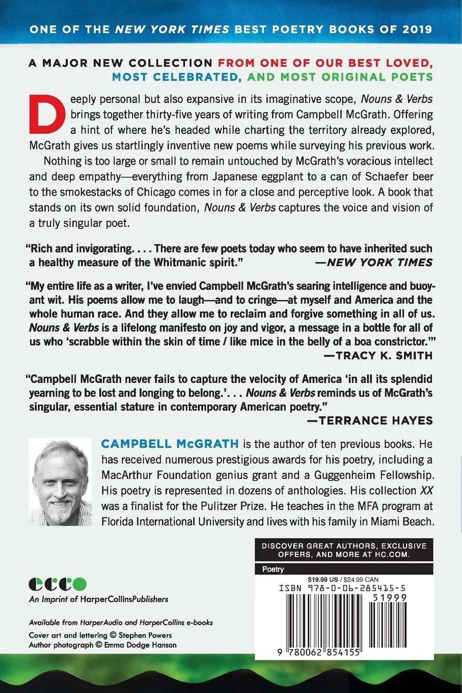 Rückseite: 9780062854155 | Nouns &amp; Verbs | Campbell Mcgrath | Taschenbuch | Englisch | 2023