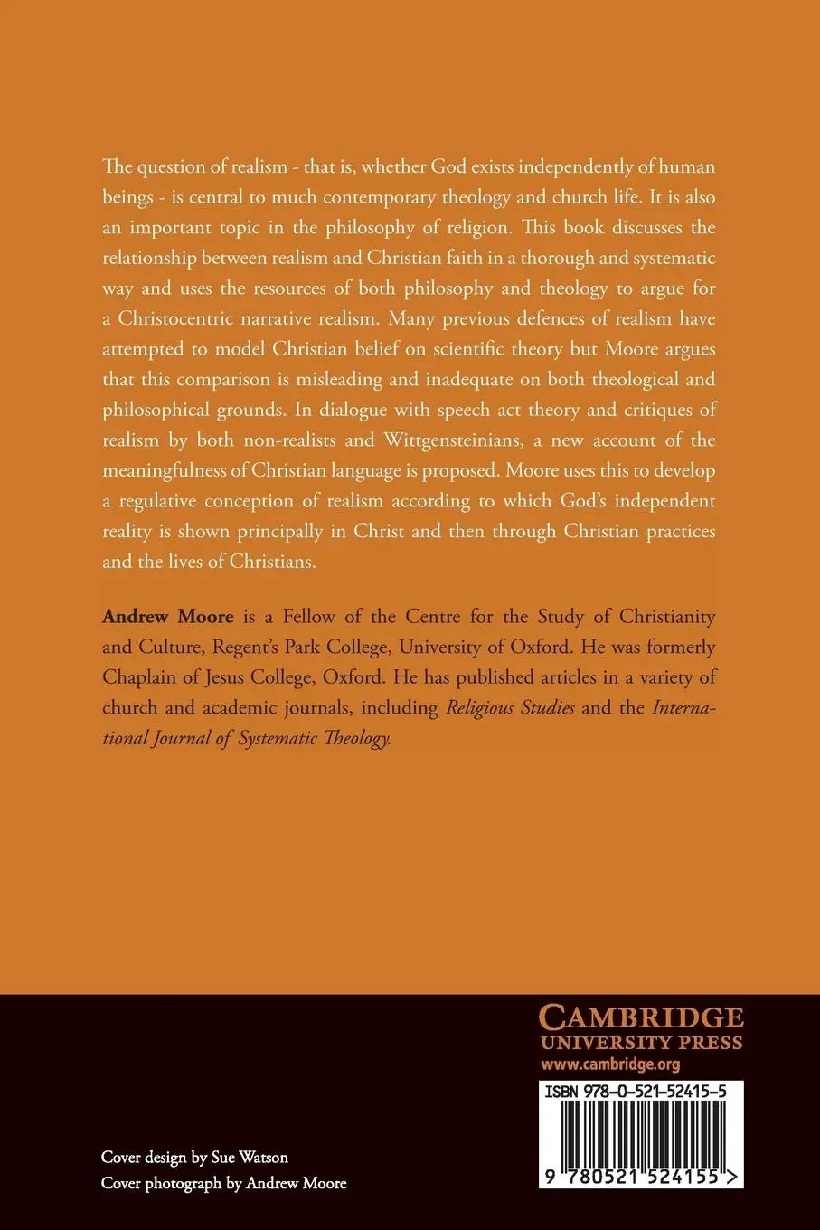 Rückseite: 9780521524155 | Realism and Christian Faith | Andrew Moore | Taschenbuch | Englisch