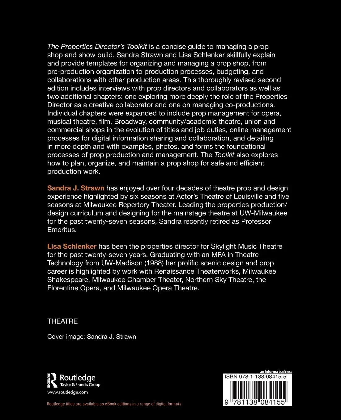 Rückseite: 9781138084155 | The Properties Director's Toolkit | Managing a Prop Shop for Theatre