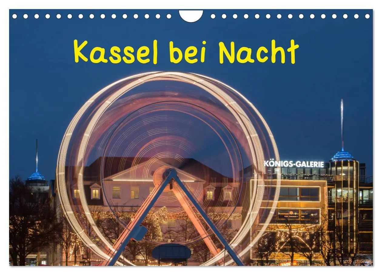 Cover: 9783435264155 | Kassel bei Nacht (Wandkalender 2025 DIN A4 quer), CALVENDO...