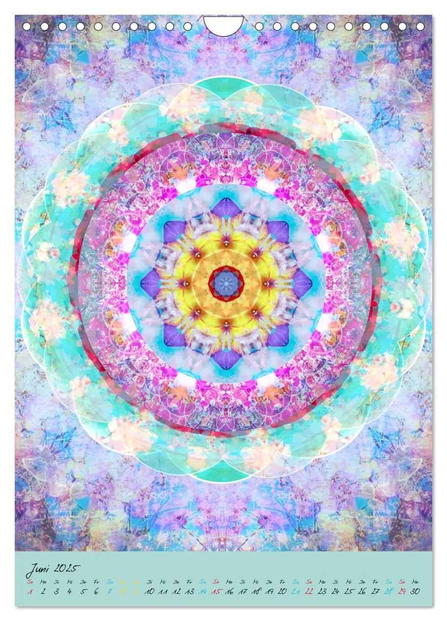 Bild: 9783457044155 | BLUMEN MANDALAS (Wandkalender 2025 DIN A4 hoch), CALVENDO...