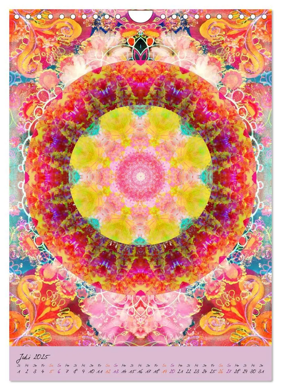 Bild: 9783457044155 | BLUMEN MANDALAS (Wandkalender 2025 DIN A4 hoch), CALVENDO...