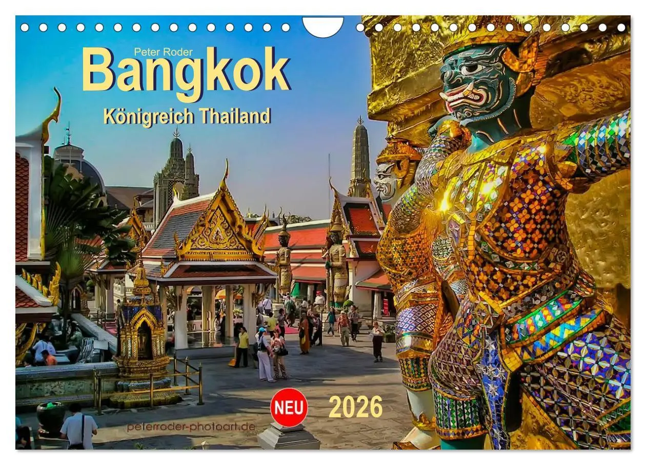 Cover: 9783457974155 | Bangkok - Königreich Thailand (Wandkalender 2026 DIN A4 quer),...
