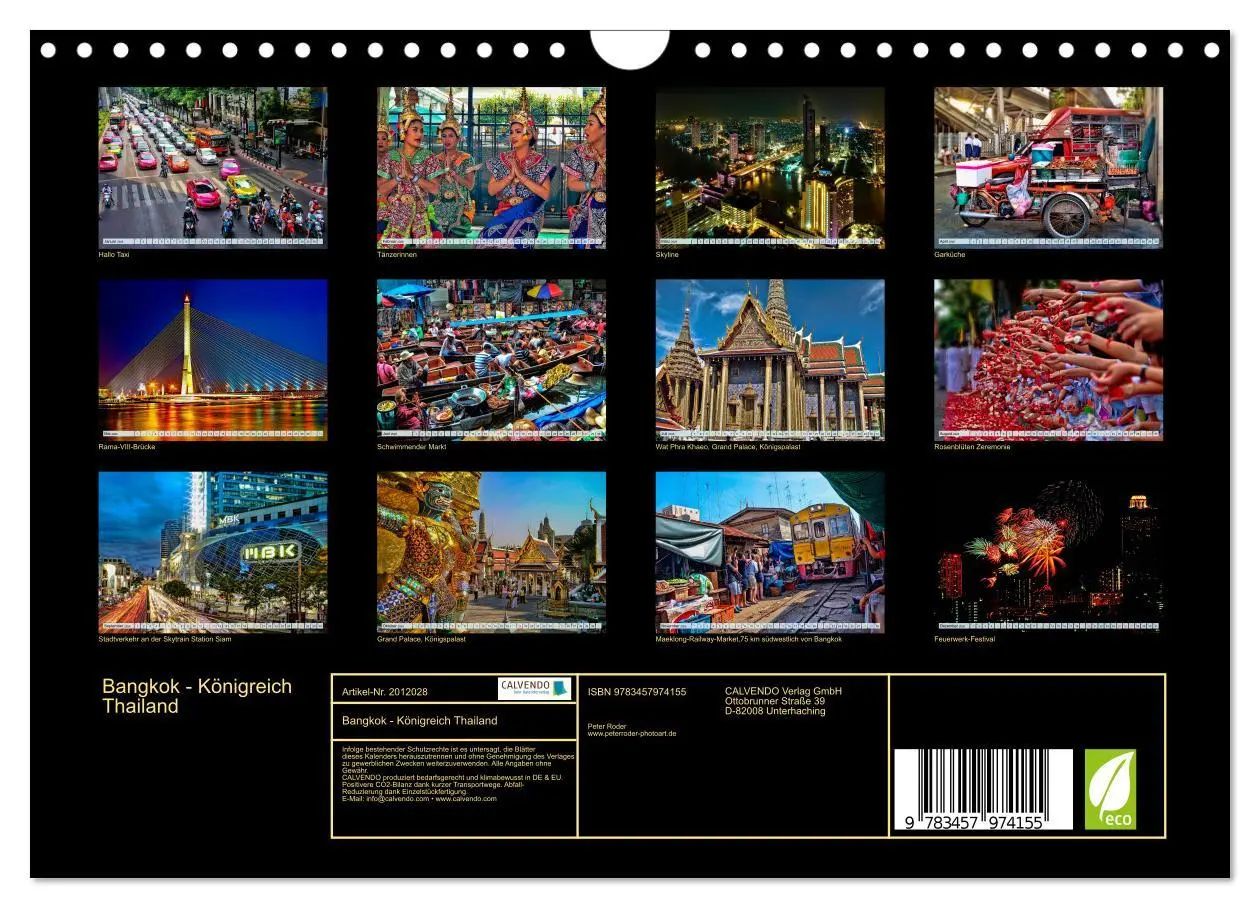 Bild: 9783457974155 | Bangkok - Königreich Thailand (Wandkalender 2026 DIN A4 quer),...