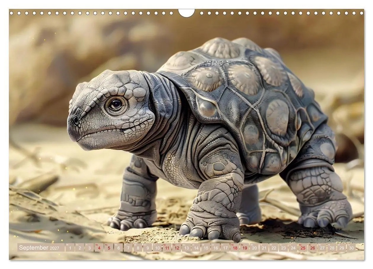 Bild: 9783569154155 | Dino-Babys (Wandkalender 2027 DIN A3 quer), CALVENDO Monatskalender