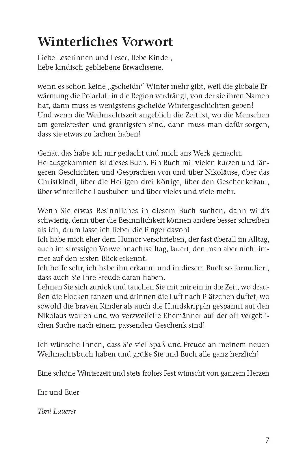 Bild: 9783955874155 | Scho wieder Weihnachten? | Neue Geschichten zum Fest | Toni Lauerer