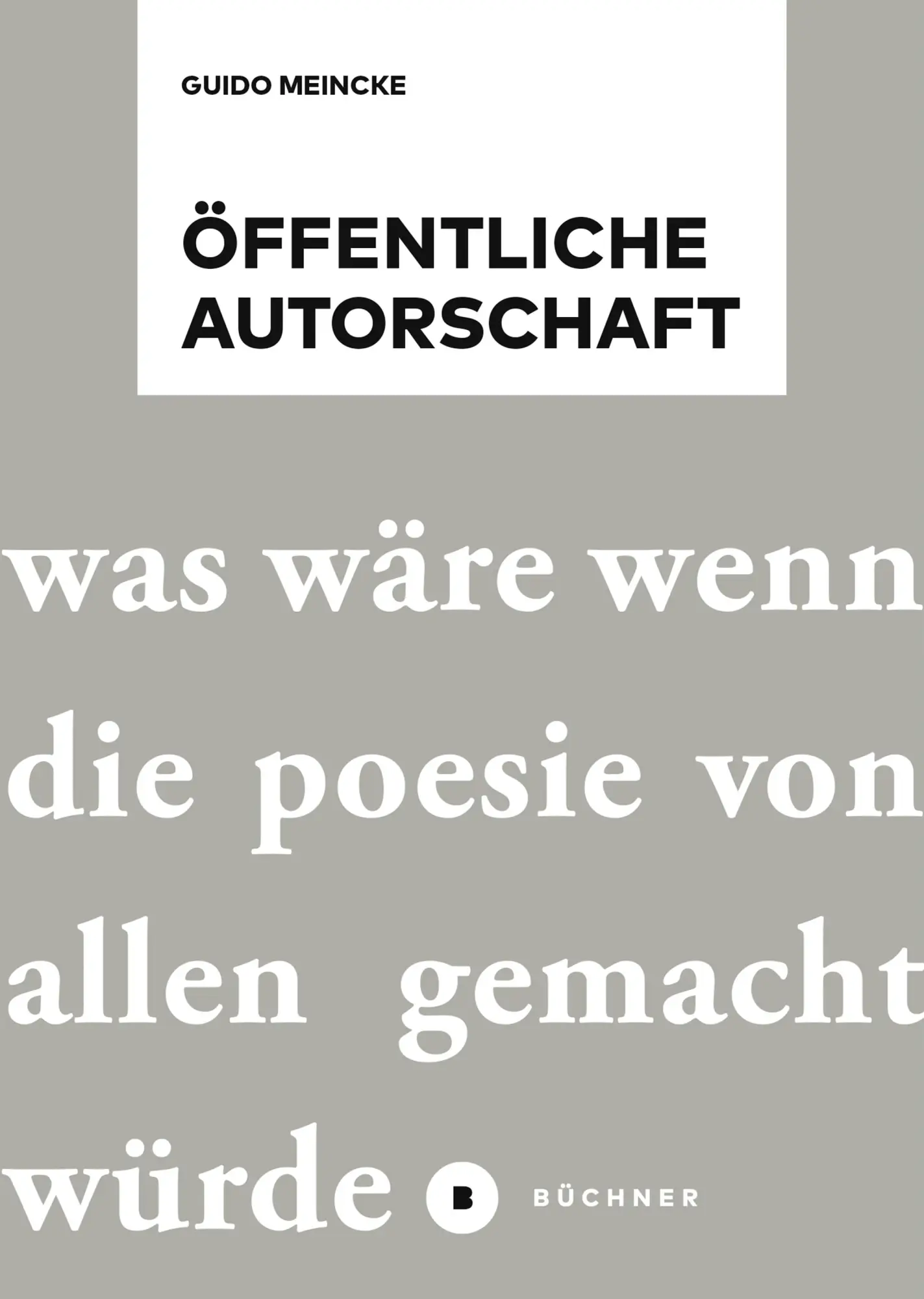 Cover: 9783963174155 | Öffentliche Autorschaft | Guido Meincke | Taschenbuch | 150 S. | 2025