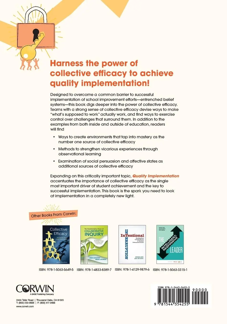 Rückseite: 9781544354255 | Quality Implementation | Jenni Donohoo (u. a.) | Taschenbuch | 2019