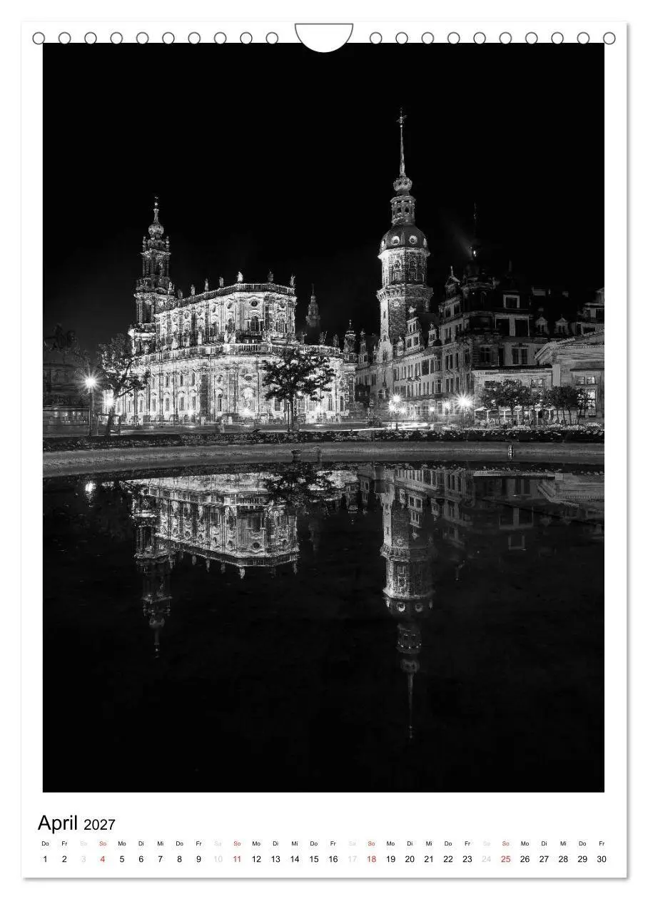 Bild: 9783594104255 | Dresden Traumstadt in Schwarz-Weiß (Wandkalender 2027 DIN A4 hoch),...
