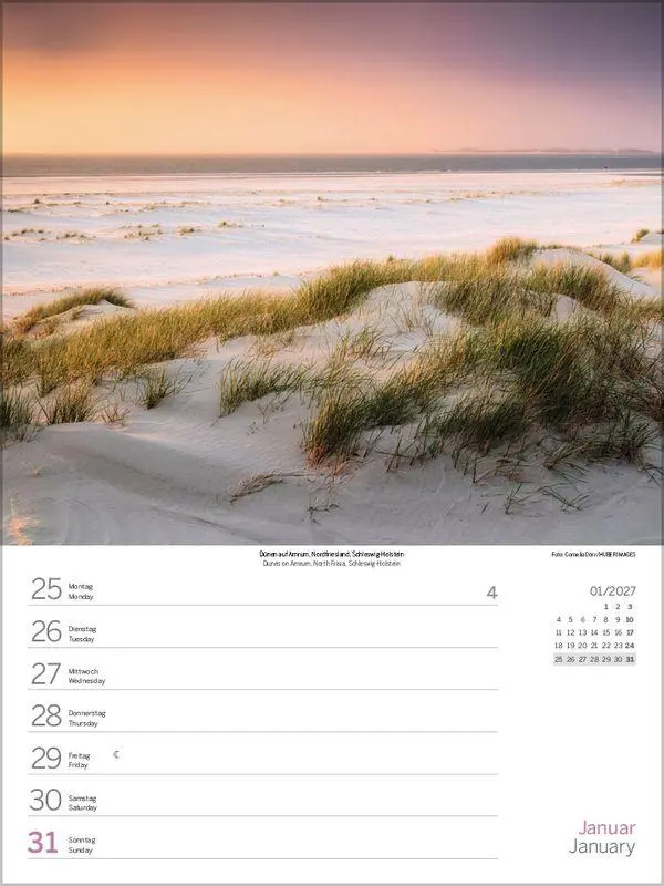 Bild: 9783819304255 | Nord- und Ostsee Wochenkalender 2027 | Korsch Verlag | Kalender | 2027