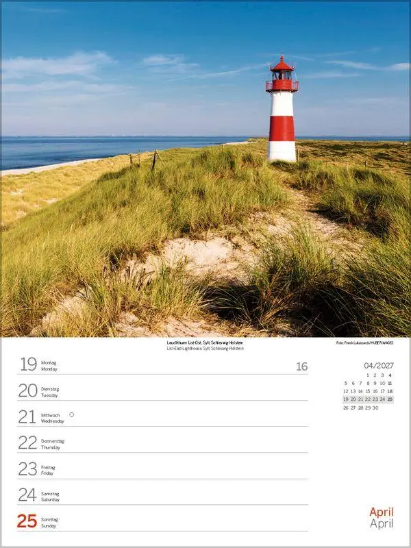 Bild: 9783819304255 | Nord- und Ostsee Wochenkalender 2027 | Korsch Verlag | Kalender | 2027