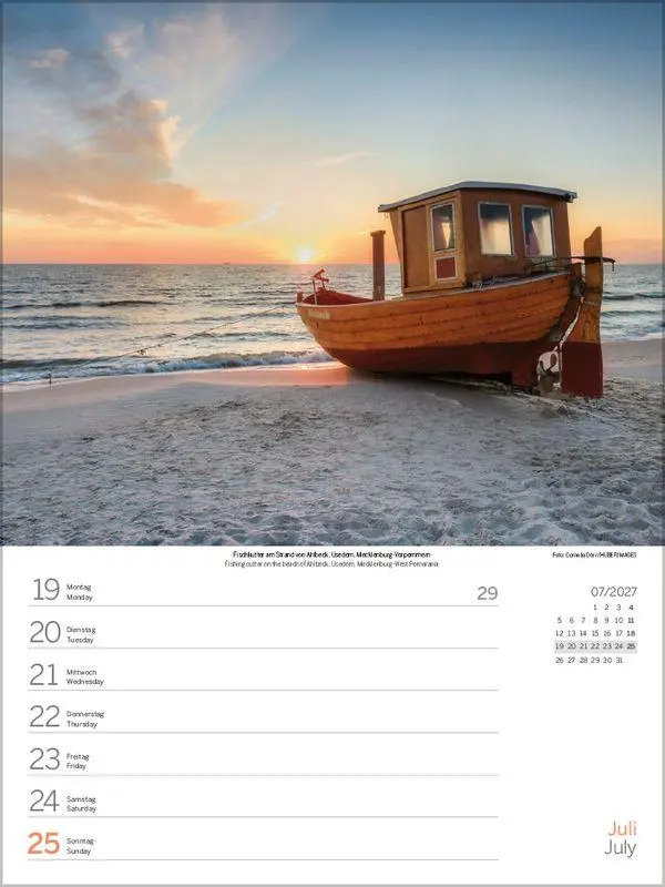 Bild: 9783819304255 | Nord- und Ostsee Wochenkalender 2027 | Korsch Verlag | Kalender | 2027