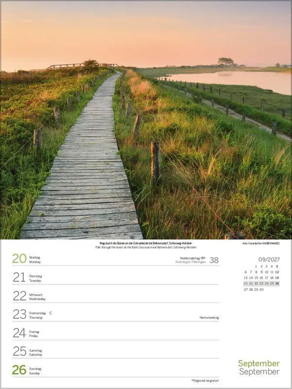 Bild: 9783819304255 | Nord- und Ostsee Wochenkalender 2027 | Korsch Verlag | Kalender | 2027