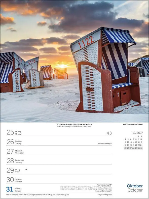 Bild: 9783819304255 | Nord- und Ostsee Wochenkalender 2027 | Korsch Verlag | Kalender | 2027