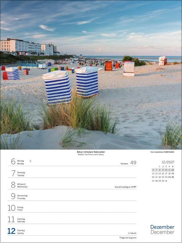 Bild: 9783819304255 | Nord- und Ostsee Wochenkalender 2027 | Korsch Verlag | Kalender | 2027