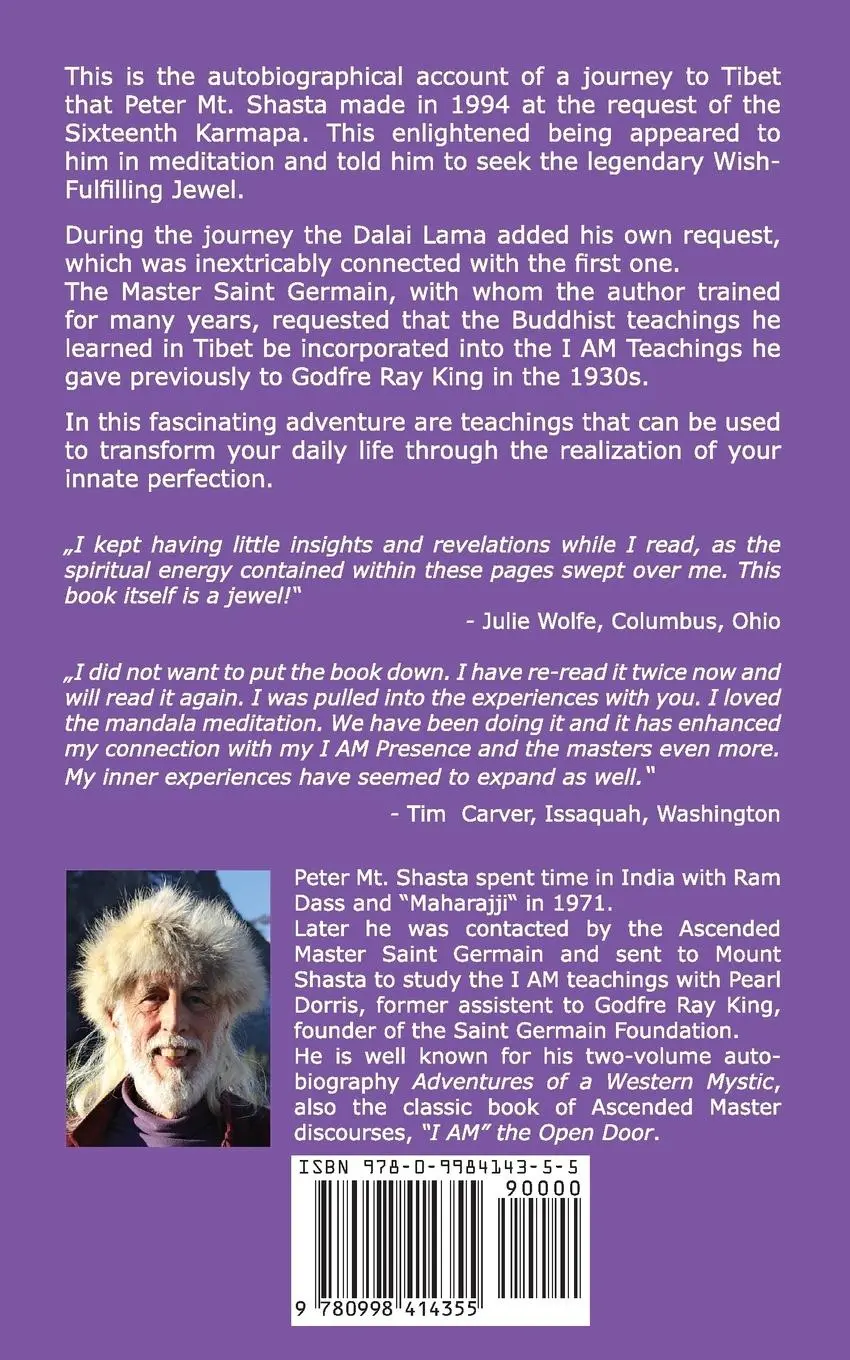 Rückseite: 9780998414355 | My Search in Tibet for the Secret Wish-Fulfilling Jewel | Shasta