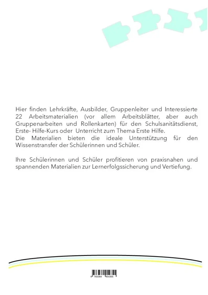 Rückseite: 9783384454355 | Erste Hilfe &amp; Schulsanitätsdienst | Jan Zühlke | Taschenbuch | 96 S.