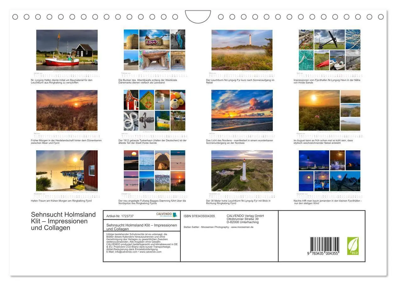 Bild: 9783435004355 | Sehnsucht Holmsland Klit - Impressionen und Collagen (Wandkalender...