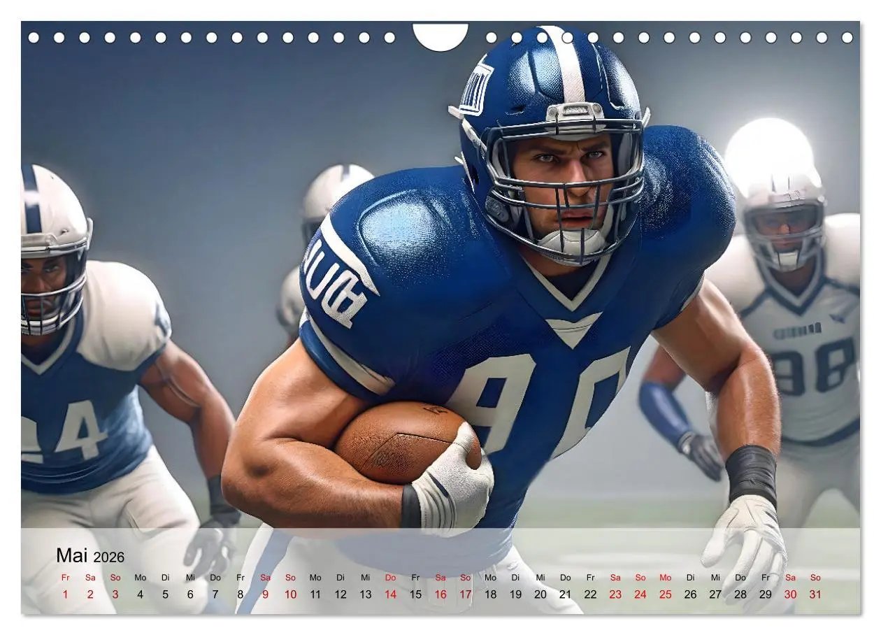 Bild: 9783457264355 | American Football - im Team zum Sieg (Wandkalender 2026 DIN A4...