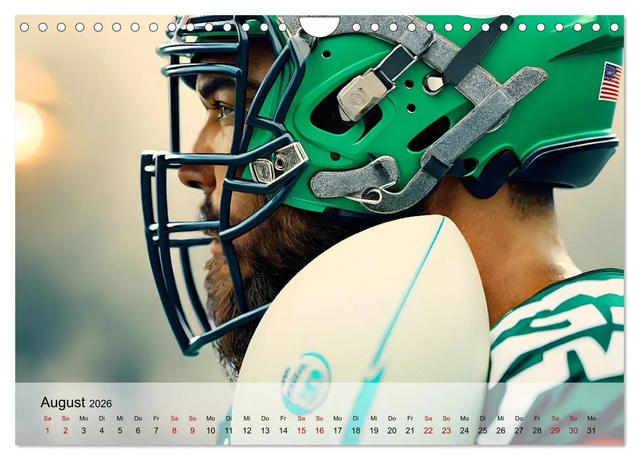 Bild: 9783457264355 | American Football - im Team zum Sieg (Wandkalender 2026 DIN A4...