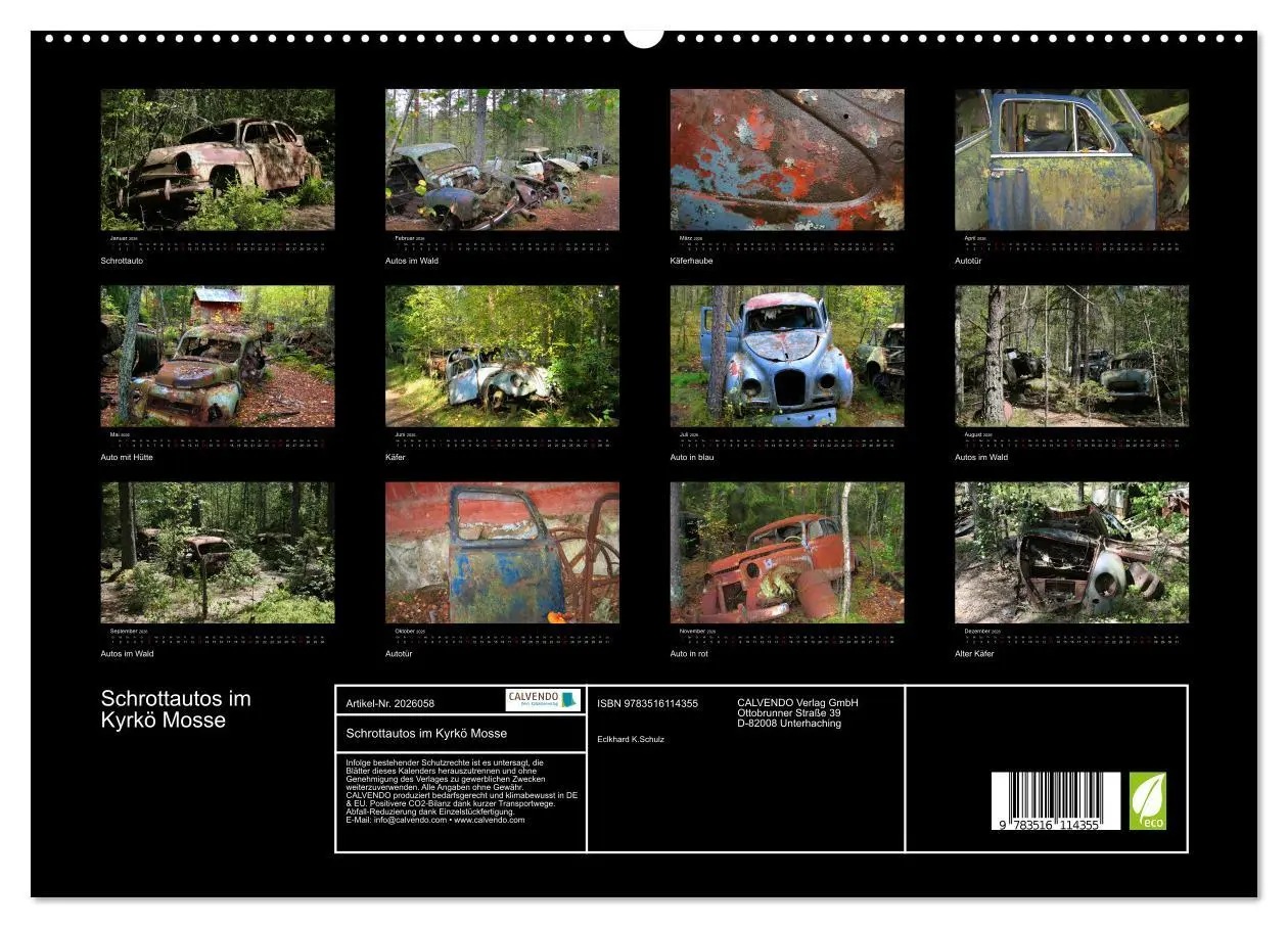 Bild: 9783516114355 | Schrottautos im Kyrkö Mosse (hochwertiger Premium Wandkalender 2026...