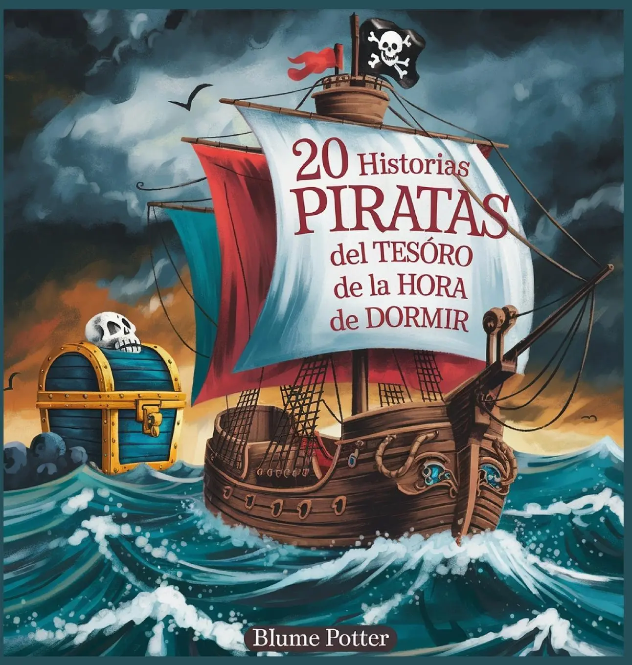 Cover: 9798330624355 | 20 historias de piratas del tesoro de la hora de dormir | Blume Potter