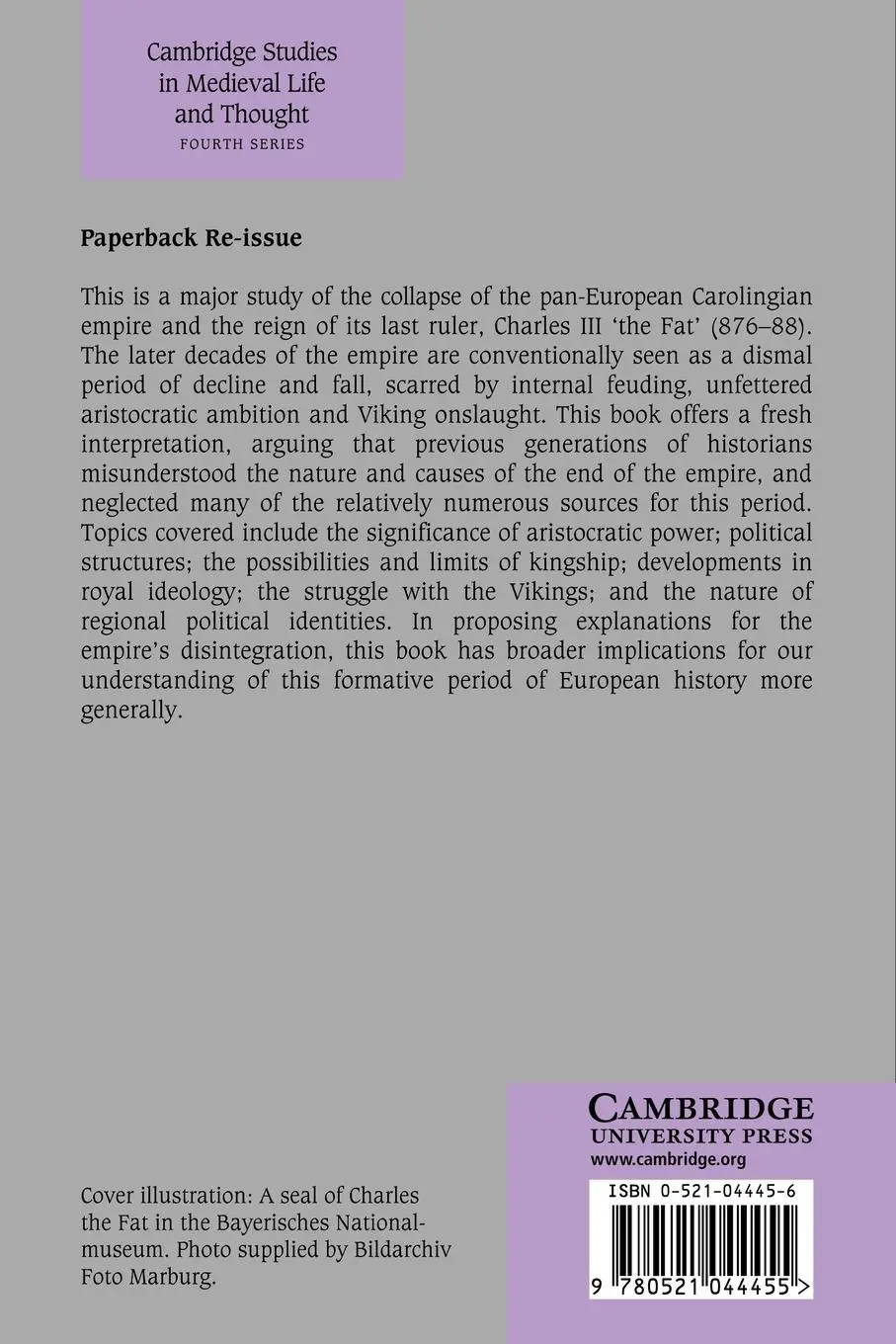 Rückseite: 9780521044455 | Kingship and Politics in the Late Ninth Century | Simon Maclean | Buch