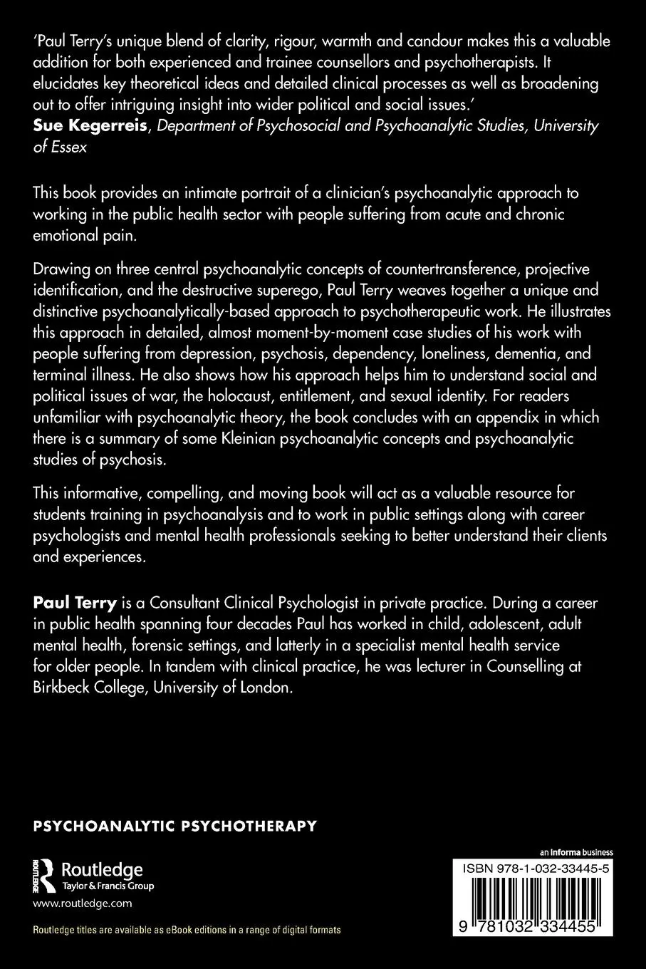 Rückseite: 9781032334455 | A Clinician's Guide to Understanding and Using Psychoanalysis in...