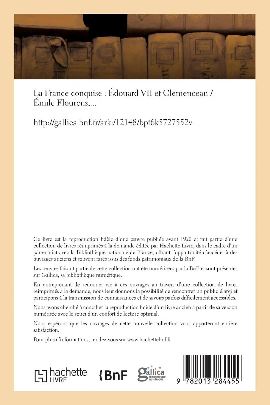 Rückseite: 9782013284455 | La France Conquise: Édouard VII Et Clemenceau | Flourens-E | Buch