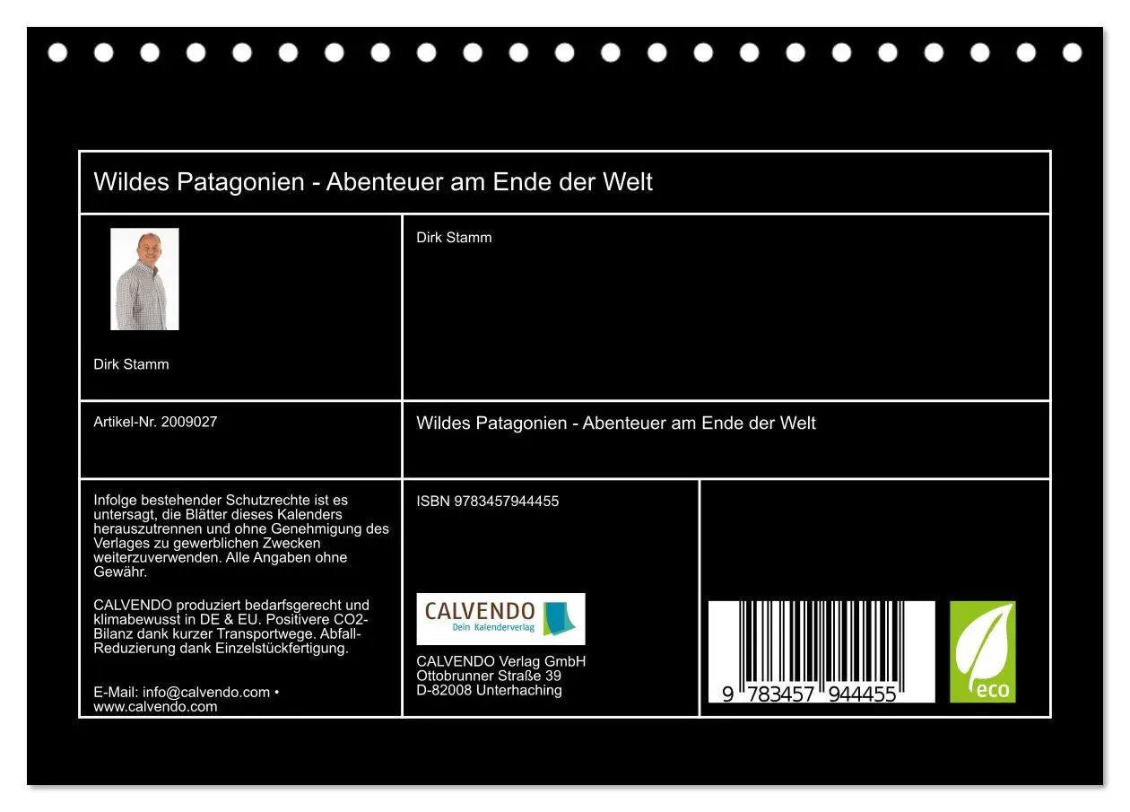 Bild: 9783457944455 | Wildes Patagonien - Abenteuer am Ende der Welt (Tischkalender 2026...