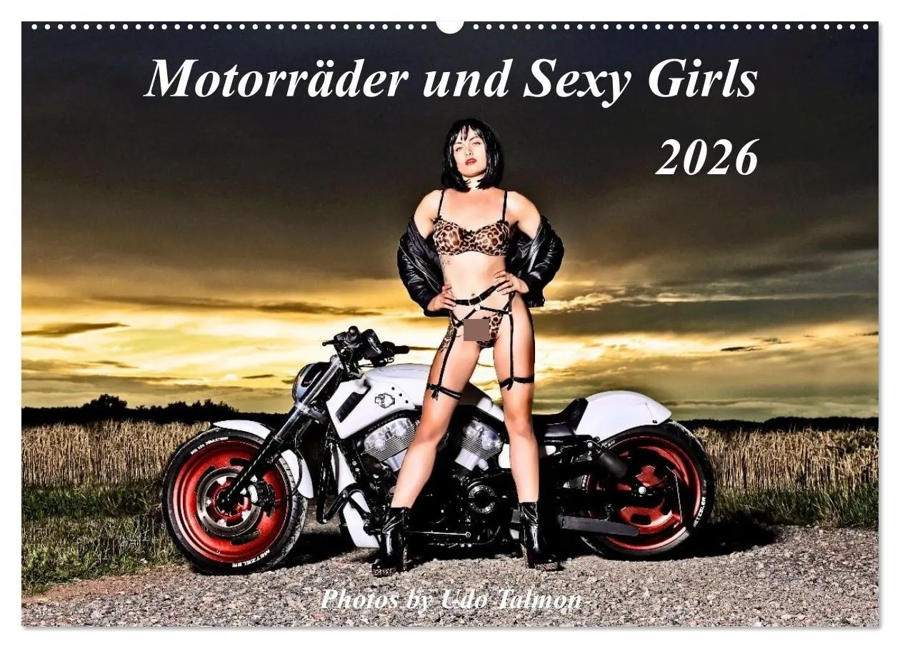 Cover: 9783516654455 | Motorräder und Sexy Girls (Wandkalender 2026 DIN A2 quer), CALVENDO...